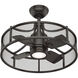 Seattle 21 inch Noble Bronze with Noble Bronze/Latte Oak Blades Ceiling Fan