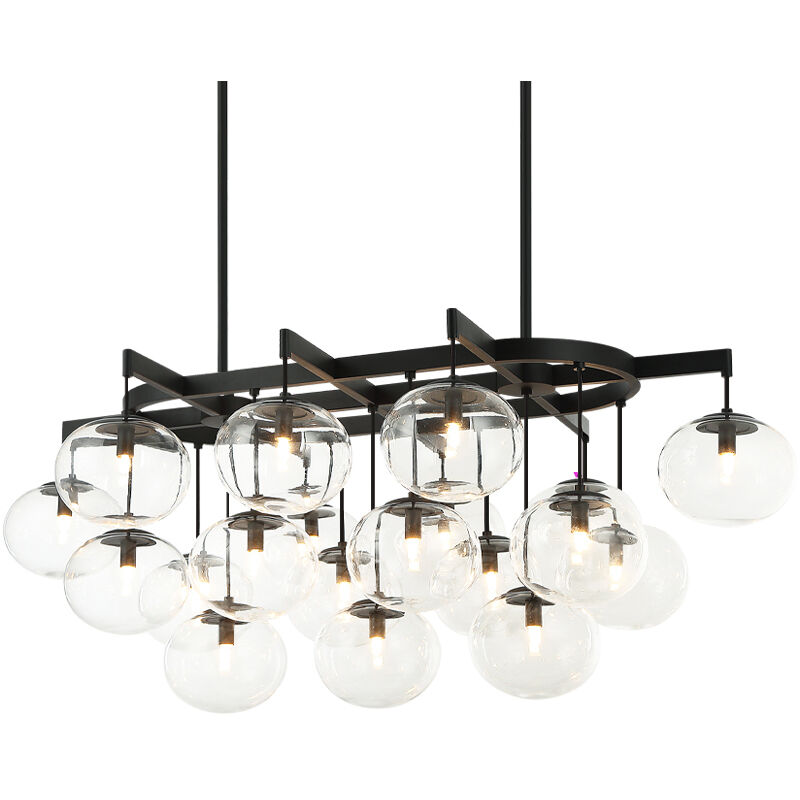 Bulbus LED 30 inch Matte Black Pendant Ceiling Light
