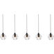 Eren 5 Light 32 inch Black Linear Pendant Ceiling Light