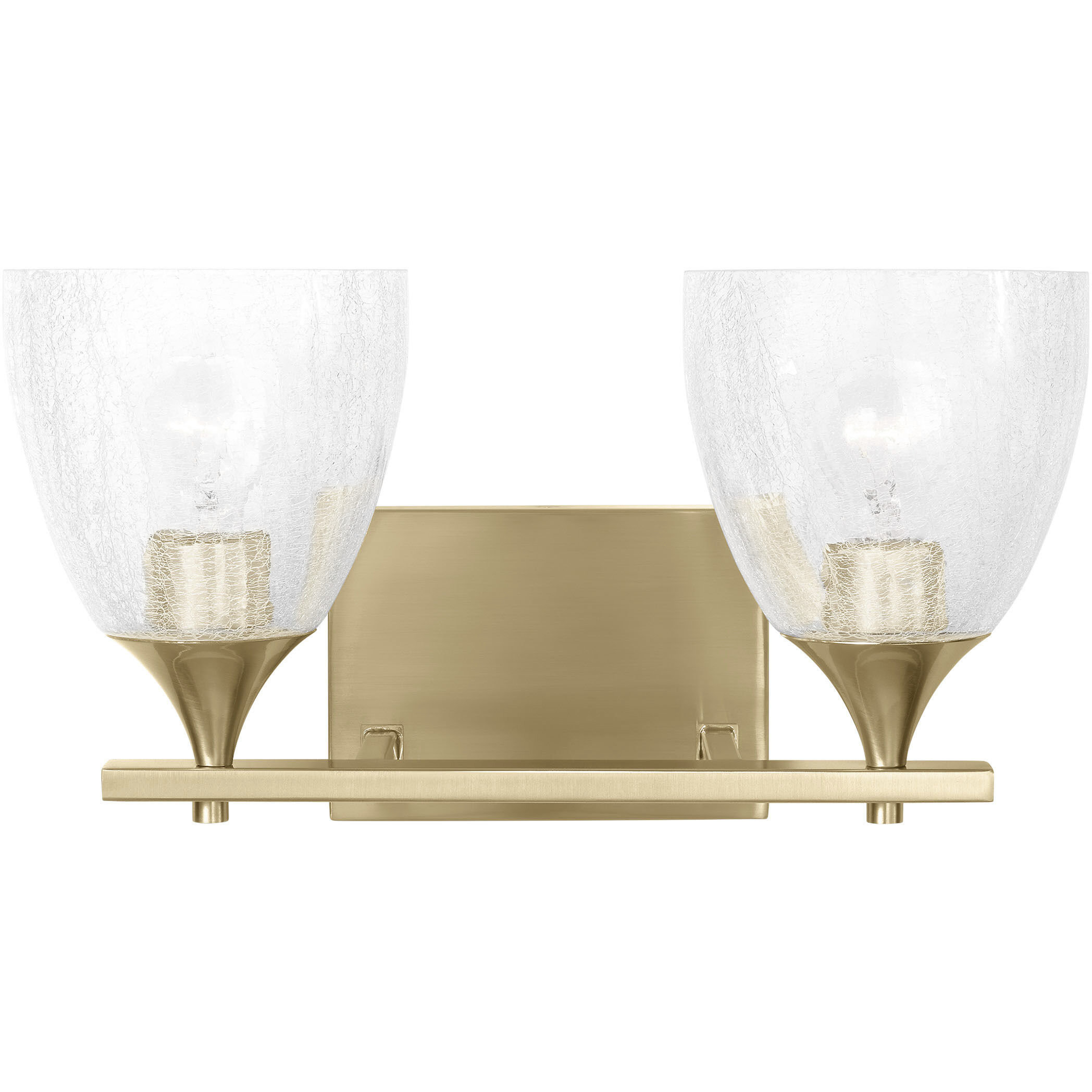 Drew & Jonathan Toffino 2 Light 16 inch Satin Brass Vanity Light Wall Light