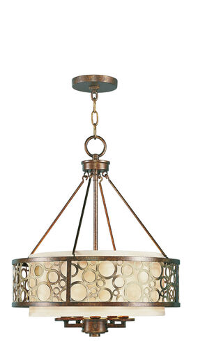 Avalon 5 Light 18 inch Palacial Bronze with Gilded Accents Chandelier Ceiling Light