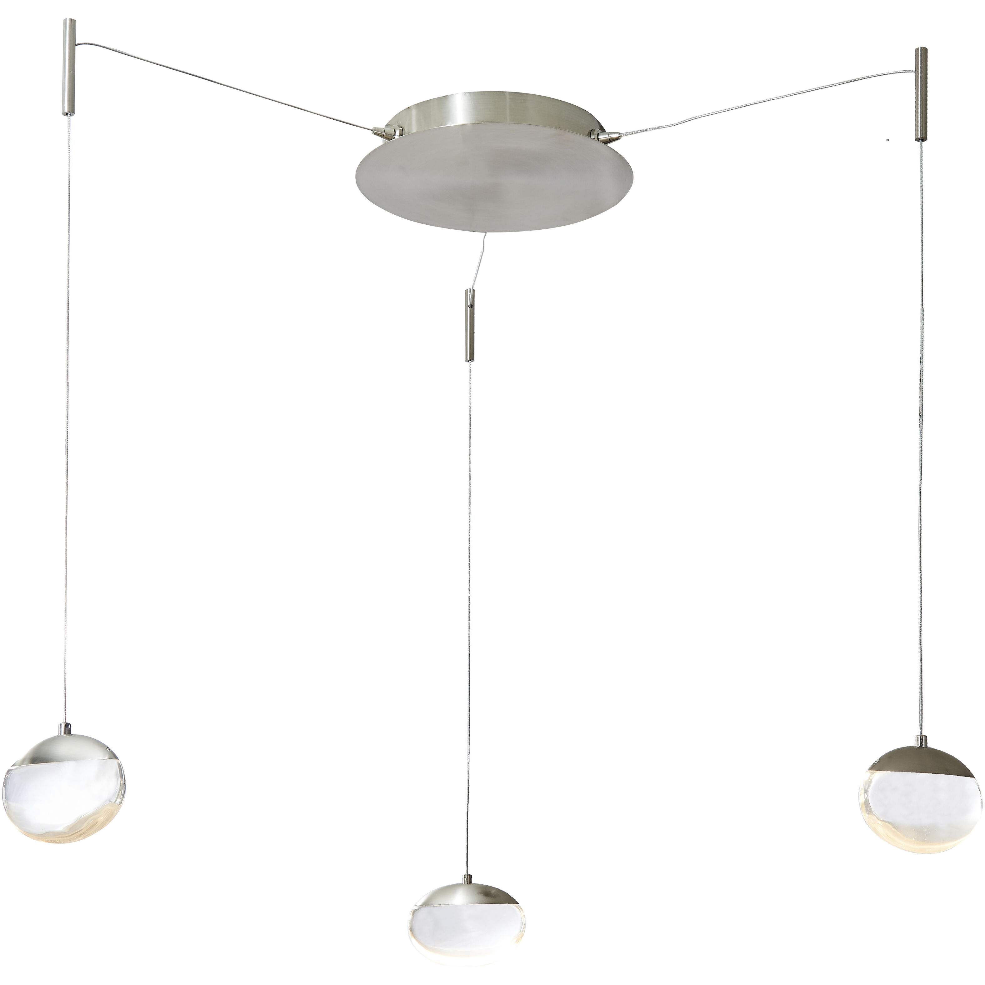 Athena LED 12.2 inch Brushed Nickel Pendant Ceiling Light