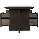 Bridge 84 X 32 inch Ebony Walnut Desk