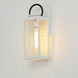 Nassau Vivex 1 Light 16 inch White / Black Outdoor Wall Mount