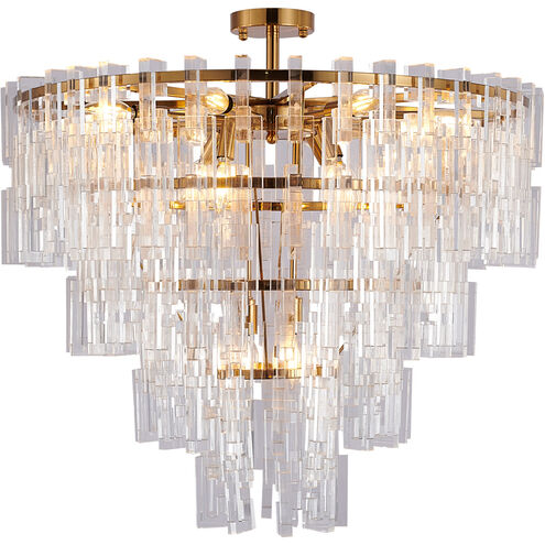 Canada 10 Light 30 inch Antique Bronze Chandelier Ceiling Light