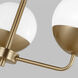 Alvin 3 Light 20.25 inch Satin Brass Chandelier Ceiling Light