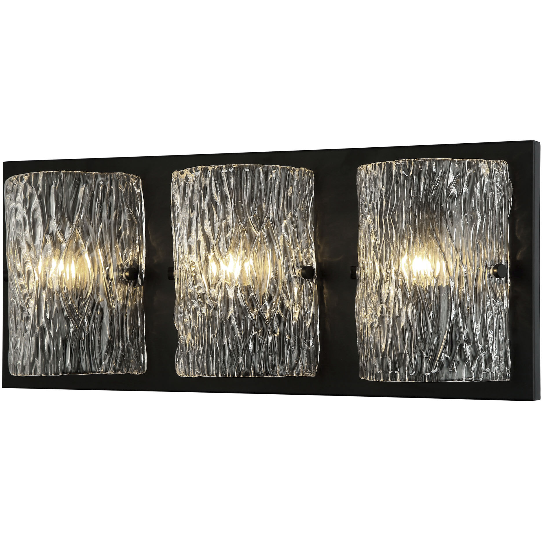 Morgan 3 Light 23 inch Black Bath Vanity Light Wall Light