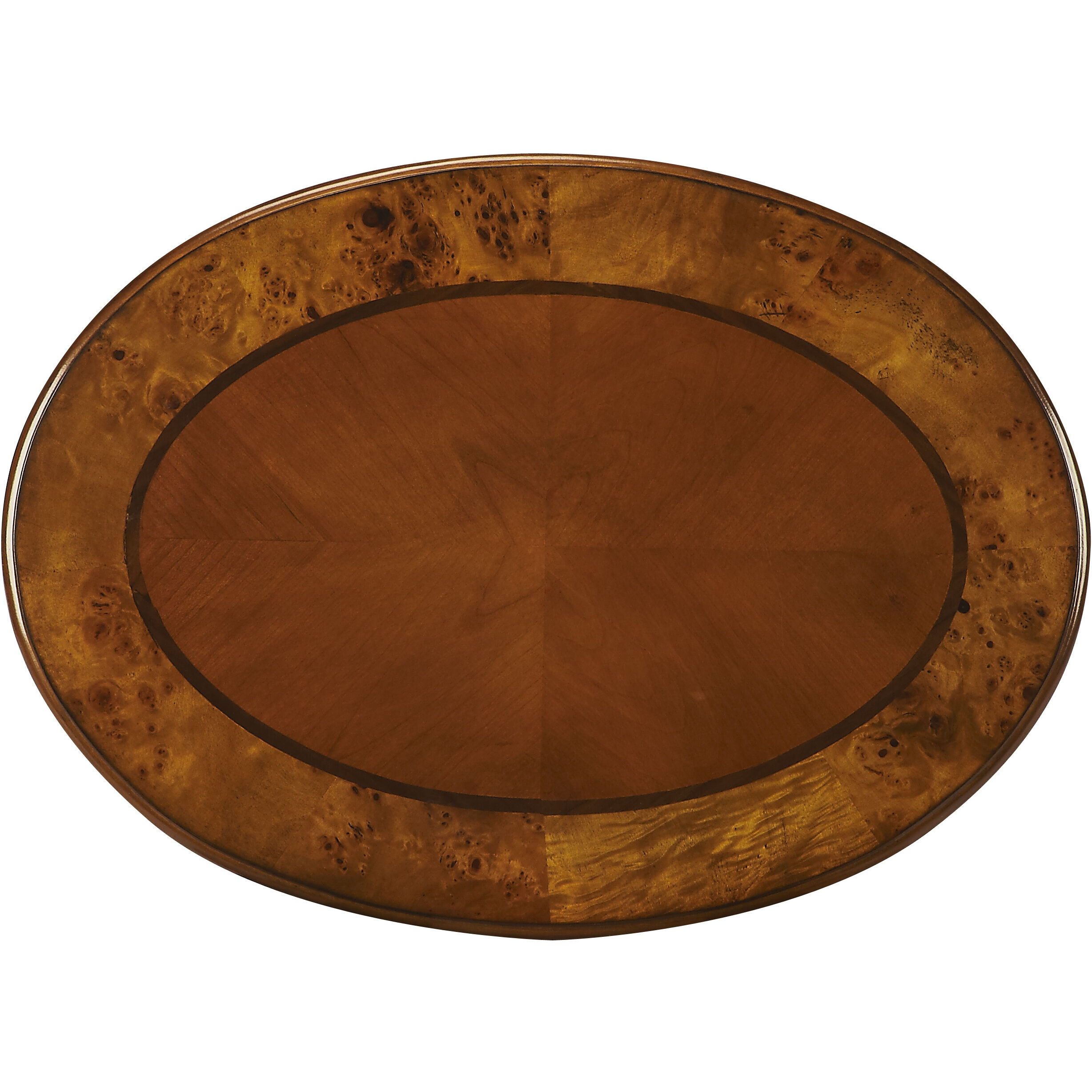 Masterpiece Whitley  26 X 18 inch Olive Ash Burl Accent Table, Oval