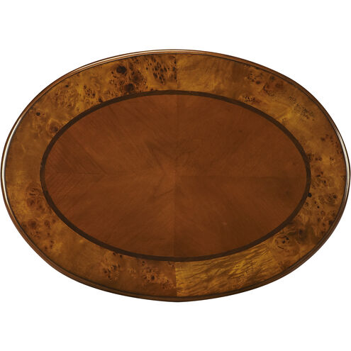 Masterpiece Whitley  26 X 18 inch Olive Ash Burl Accent Table, Oval