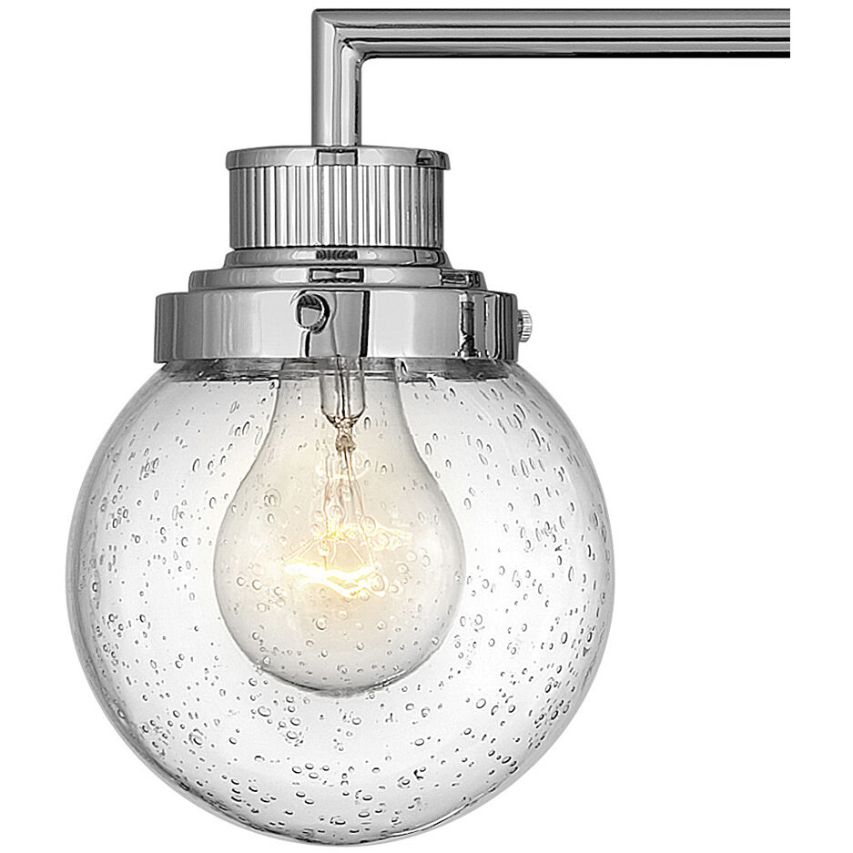 Poppy 3 Light 24.25 inch Chrome Vanity Light Wall Light