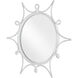 Sabina 23 inch Gesso White/Mirror Mirror, Small