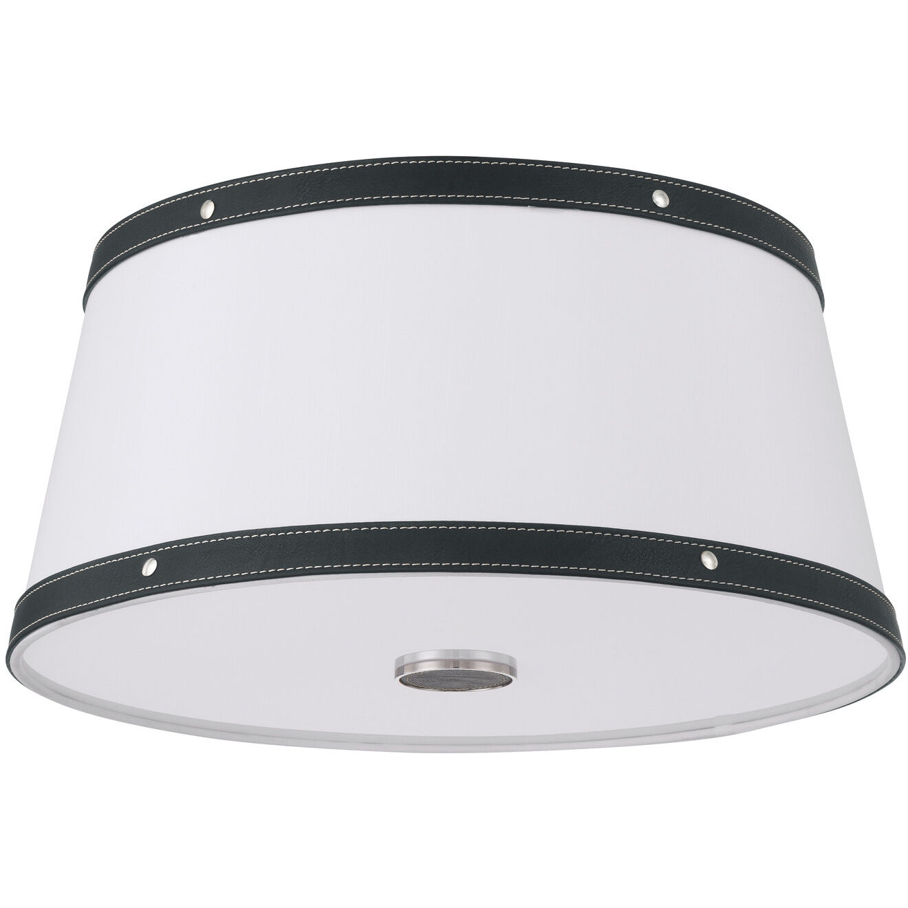 Callahan 3 Light 17 inch Polished Nickel Flush Ceiling Light