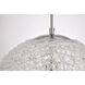 Lilou 1 Light 15.7 inch Chrome and Clear Pendant Ceiling Light