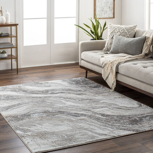 Allegro 108 X 79 inch Light Grey Rug, Rectangle