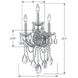 Maria Theresa 3 Light 11 inch Polished Chrome Sconce Wall Light in Clear Spectra