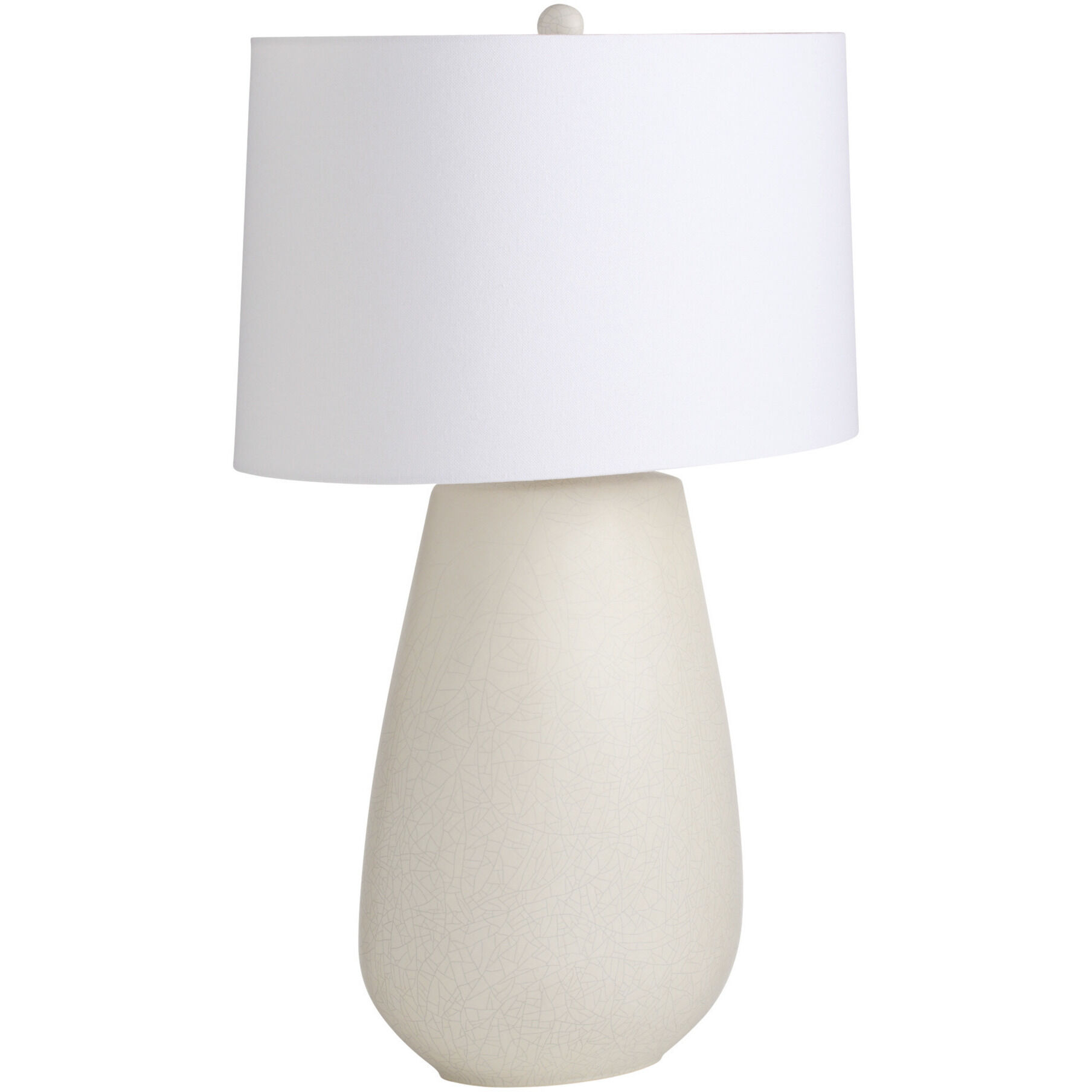 Deagan 29 inch 150.00 watt Matte Stained Ivory Crackle and Antique Brass Table Lamp Portable Light