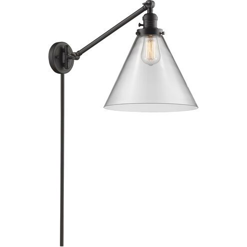 X-Large Cone 16 inch 60.00 watt Oil Rubbed Bronze Swing Arm Wall Light, Franklin Restoration