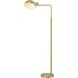 Canada 58 inch 100.00 watt Satin Brass Floor Lamp Portable Light