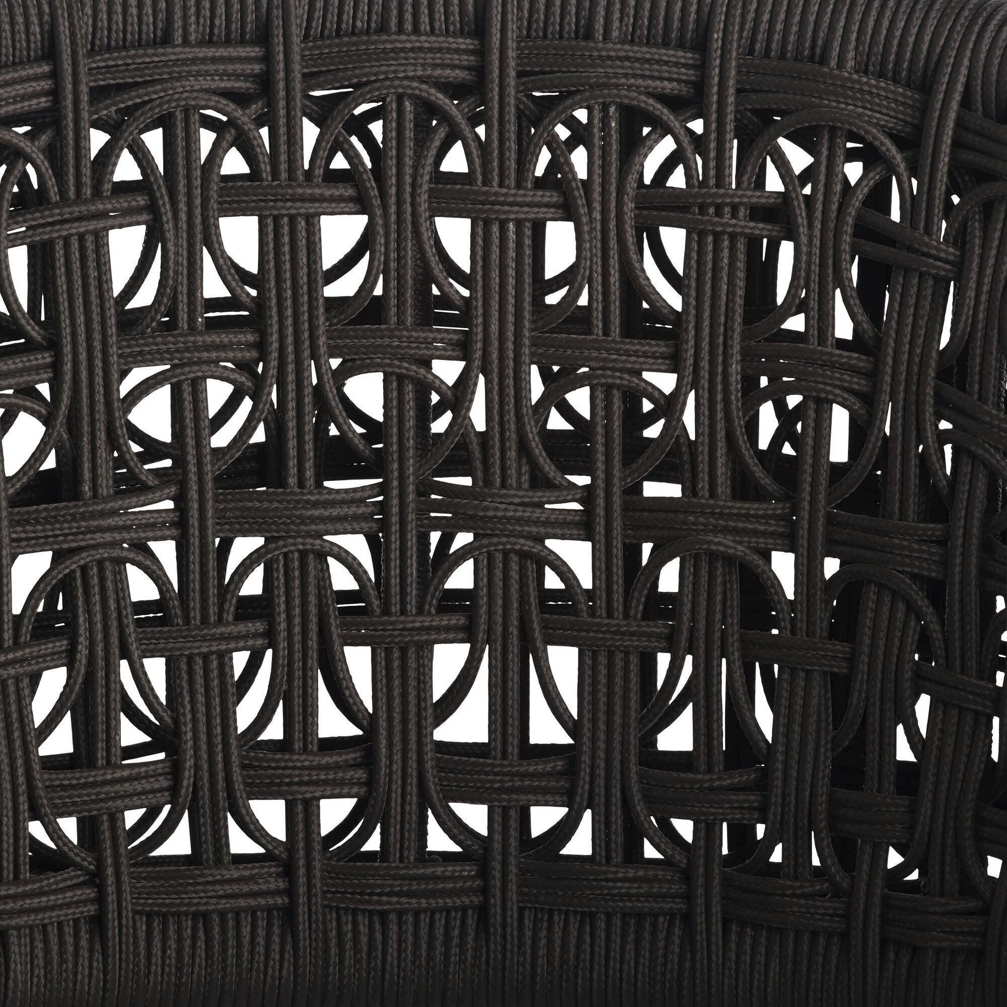 Juri Porpoise and Charcoal Brown with Dark Gray Outdoor Dining Chair