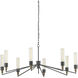 Delgado 8 Light 51.75 inch Antique Black Chandelier Ceiling Light