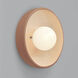 Ambiance Collection - Coupe Wall Sconce Wall Light in Adobe, Form+Finish+Function