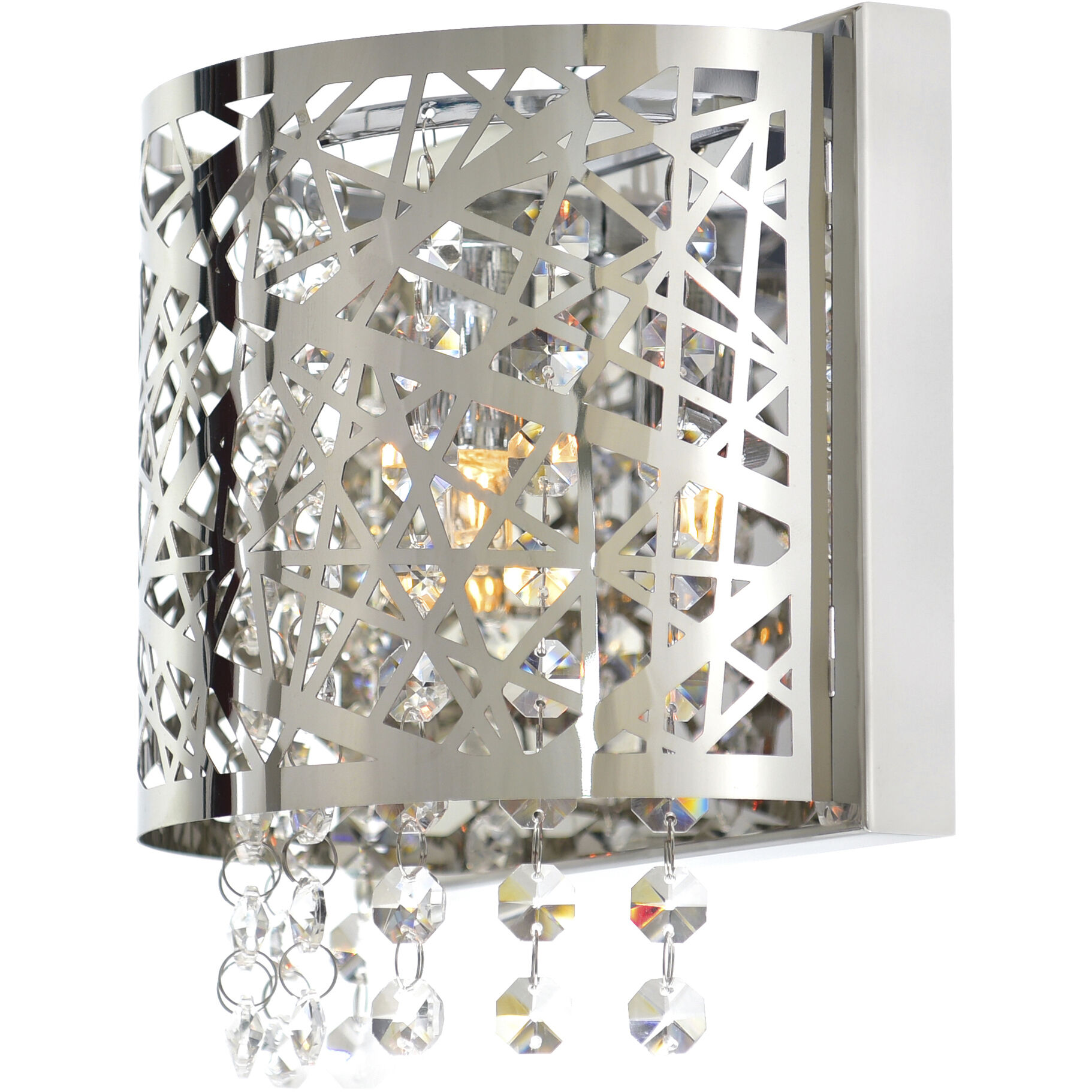 Eternity 1 Light 7 inch Chrome Bathroom Sconce Wall Light