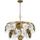 Loretta 6 Light 27 inch Gold Ombre Chandelier Ceiling Light, Design Series