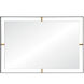 Framed 30 X 20 inch Matte Black Wall Mirror