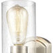 Market Square 1 Light 5 inch Brushed Nickel Vanity Light Wall Light