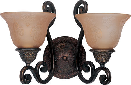 Symphony 2 Light 16 inch Oil Rubbed Bronze Wall Sconce Wall Light