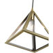 Pinnacle 1 Light 10 inch Antique Brass Pendant Ceiling Light