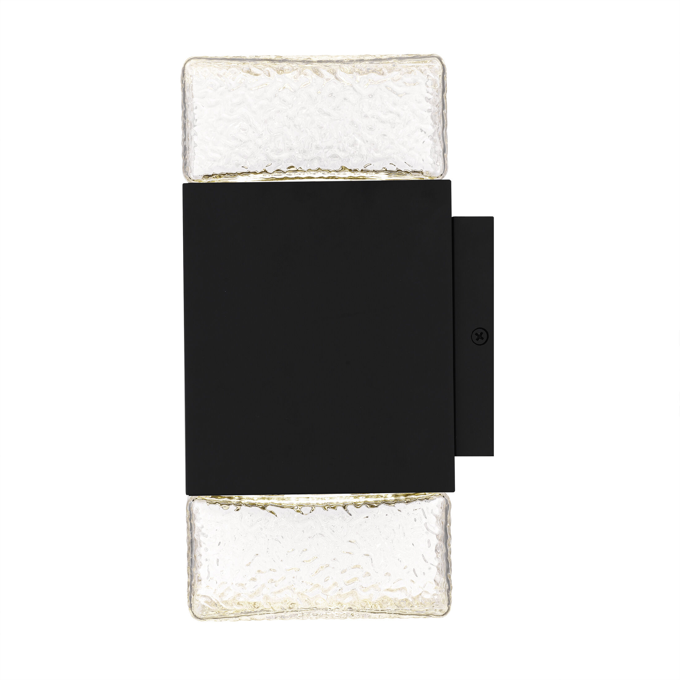 Saxton LED 10 inch Matte Black Outdoor Wall Lantern, Small