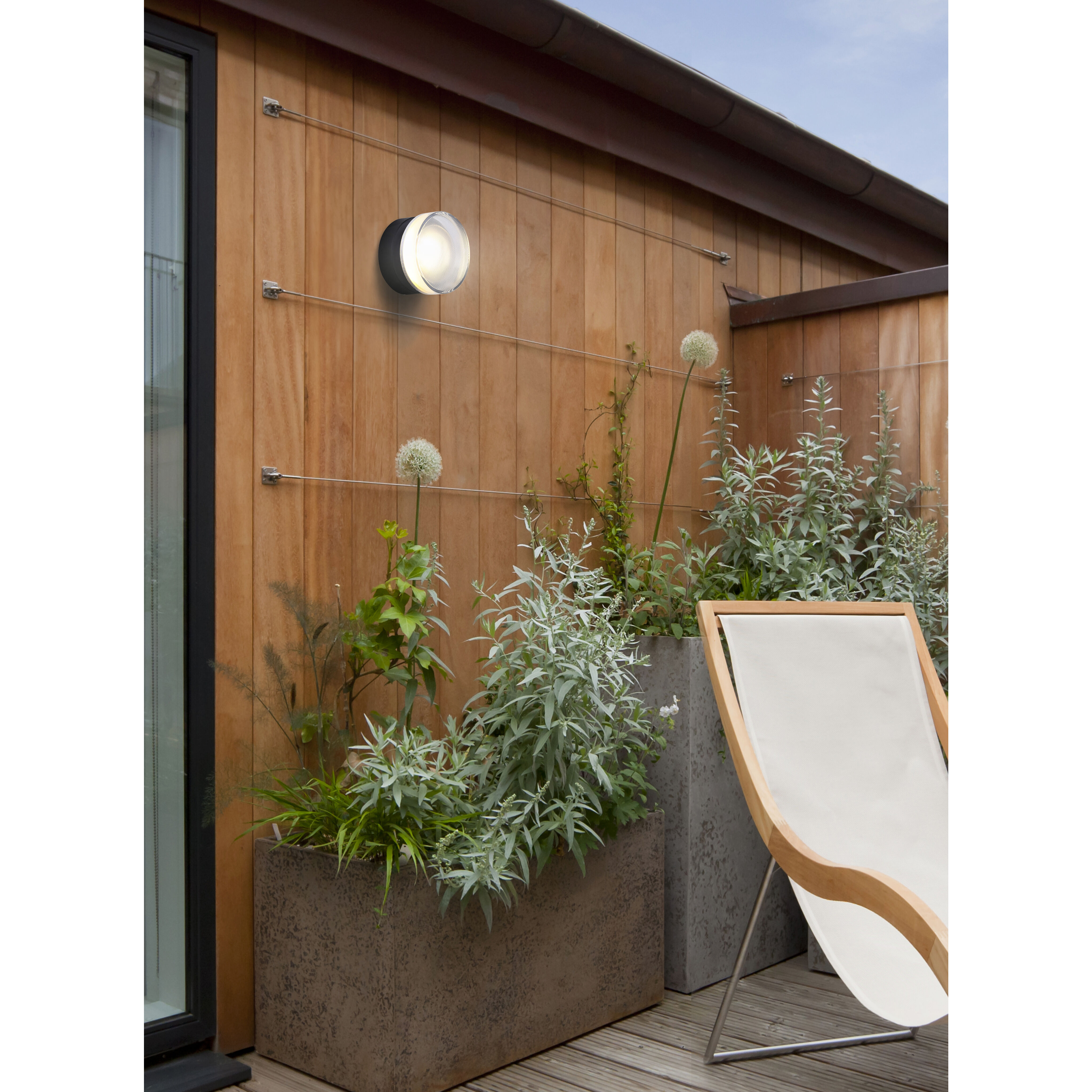 Benni LED 3.75 inch Black Outdoor Lantern