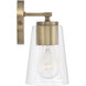 Portman 3 Light 25 inch Aged Brass Vanity Light Wall Light