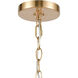 Wellsley 3 Light 18 inch Burnished Brass Chandelier Ceiling Light