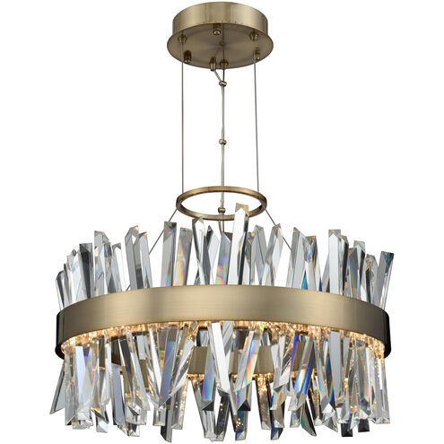 Glacier LED 25 inch Brushed Champagne Gold Pendant Ceiling Light