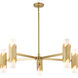 Marvel 10 Light 42 inch Aged Brass Chandelier Ceiling Light