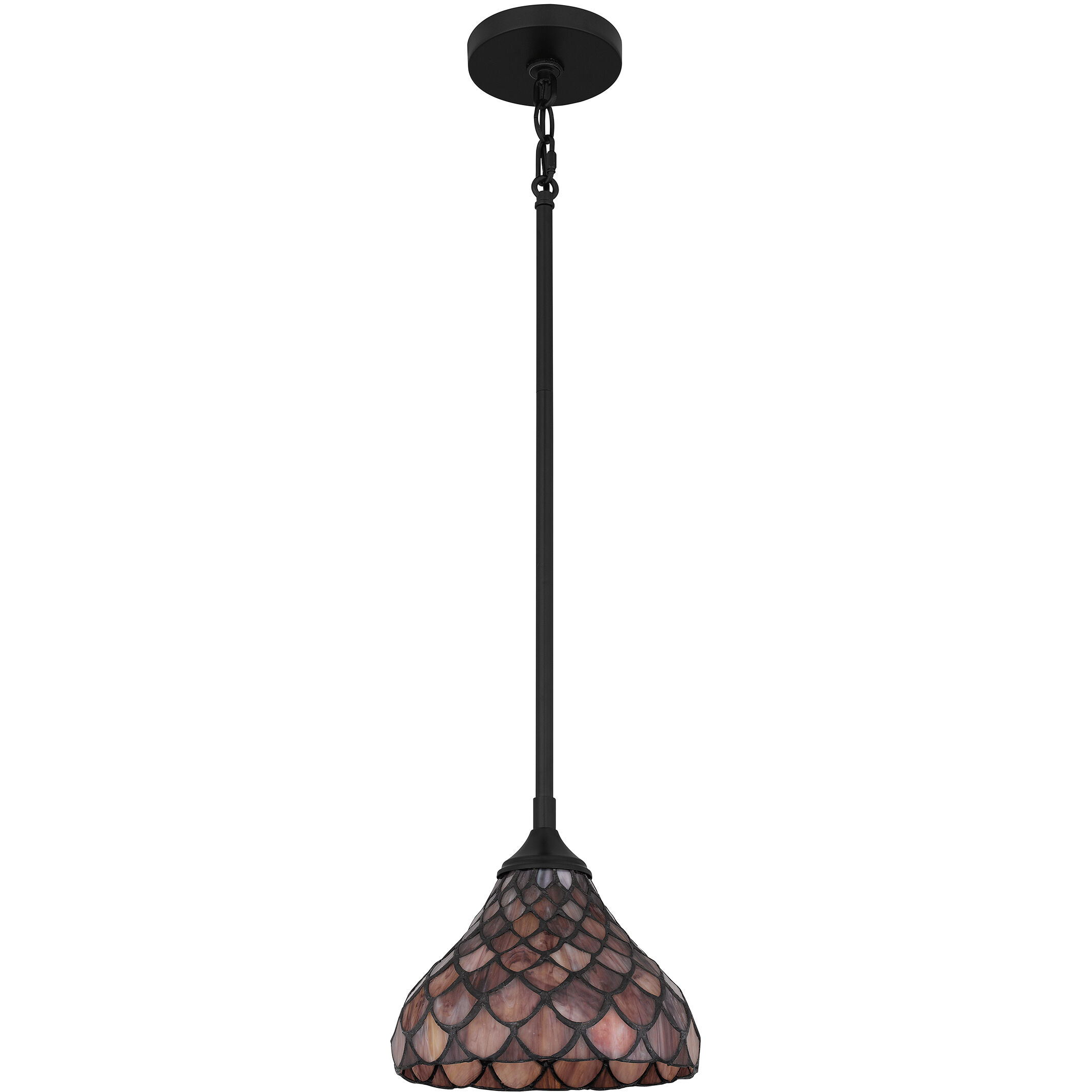 Ursa 1 Light 8 inch Matte Black Mini Pendant Ceiling Light, Small