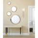 Stafford 1 Light 8 inch Argentum Sconce Wall Light