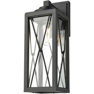 County Fair Outdoor 1 Light 16.25 inch Black Outdoor Sconce