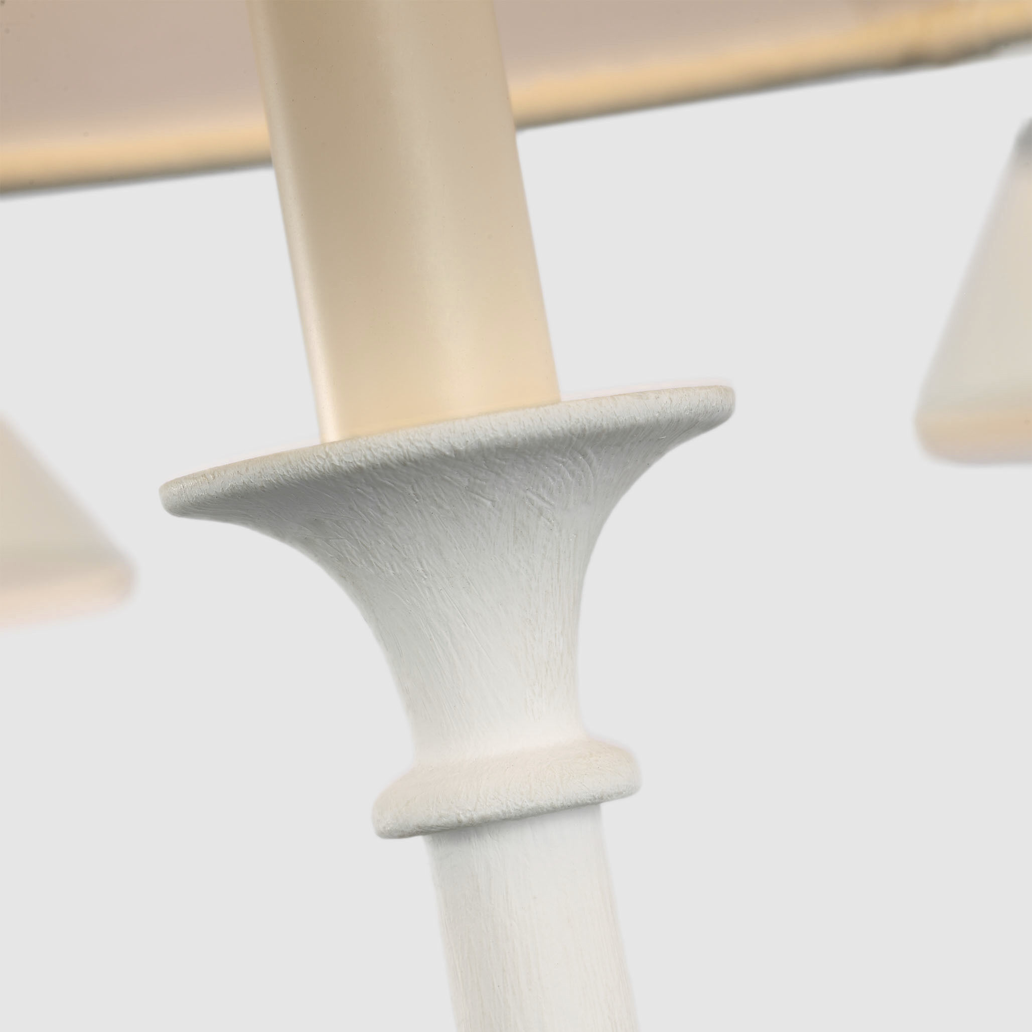 Thomas O'Brien Piaf LED 72 inch Plaster White Two Tier Chandelier Ceiling Light, Oversized