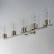 Sleek 5 Light 40 inch Satin Nickel Bath Vanity Wall Light