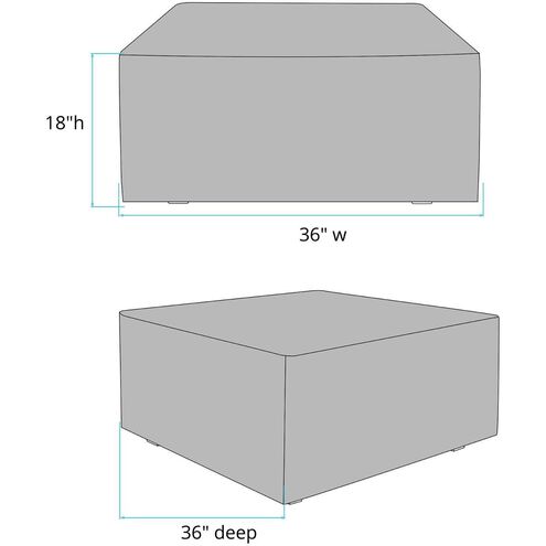 Luxe Universal 18 inch 36 Square Ottoman