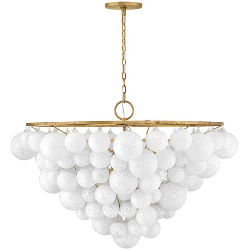 Marabel 10 Light 48 inch Distressed Brass Chandelier Ceiling Light