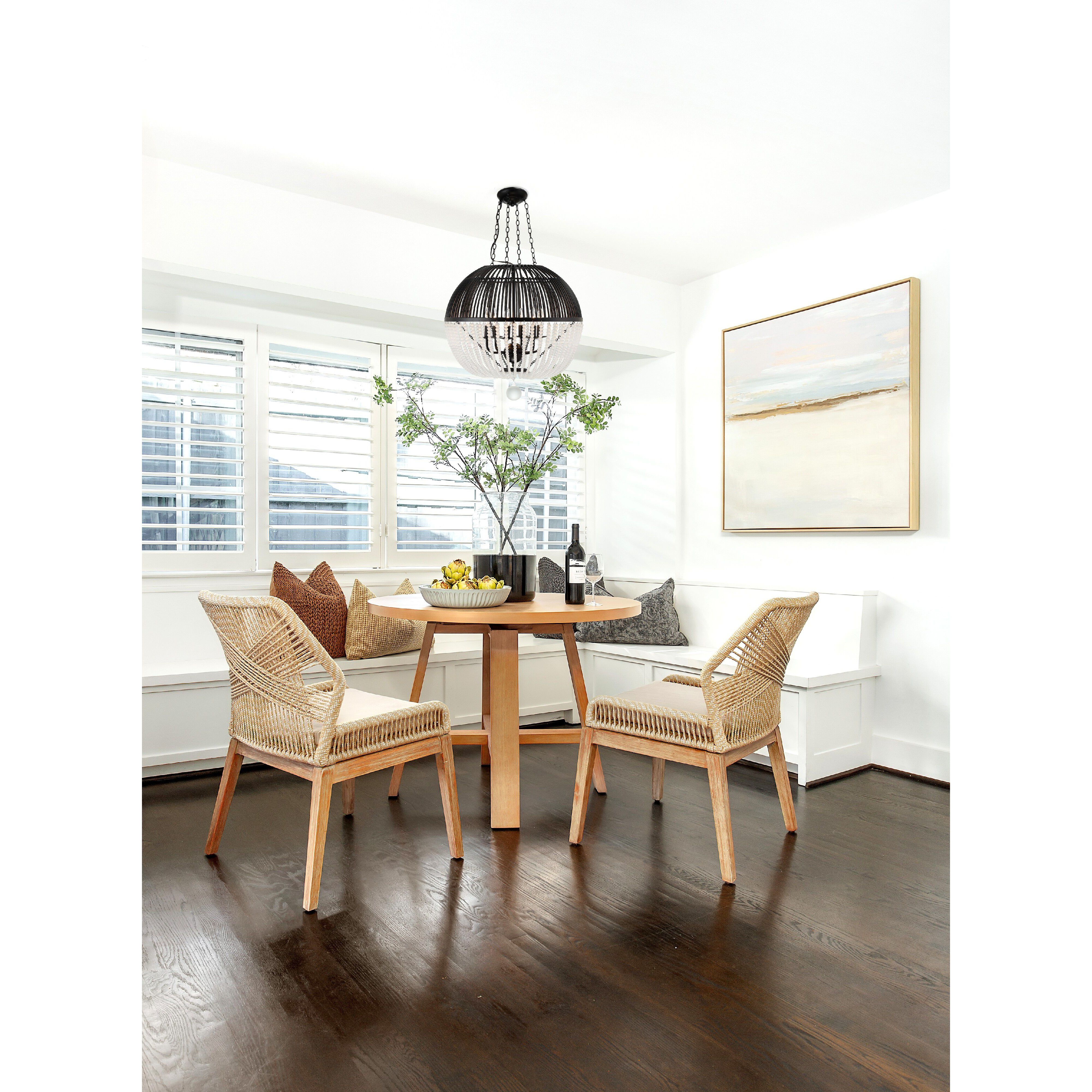 Duval 6 Light 21 inch Matte Black Chandelier Ceiling Light