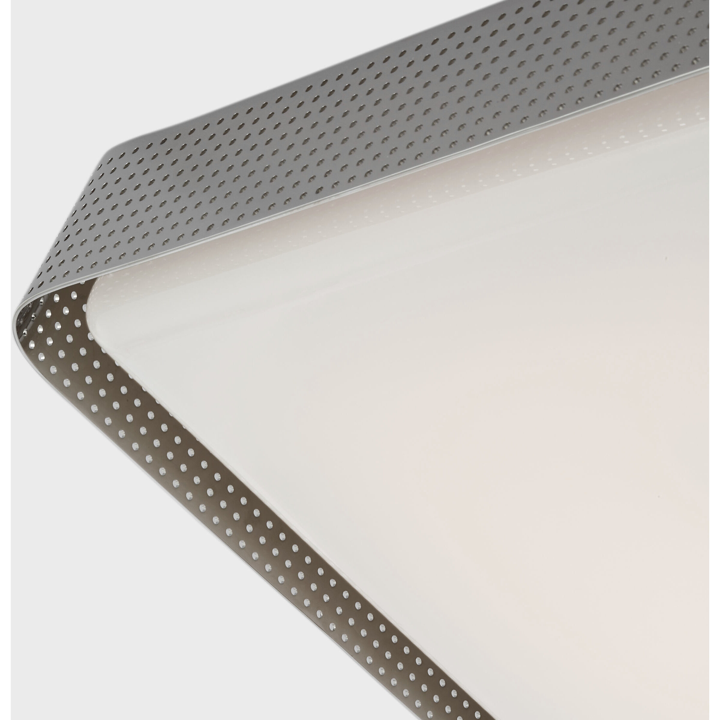 Kelly Wearstler Precision LED 20 inch Polished Nickel Square Flush Mount Ceiling Light