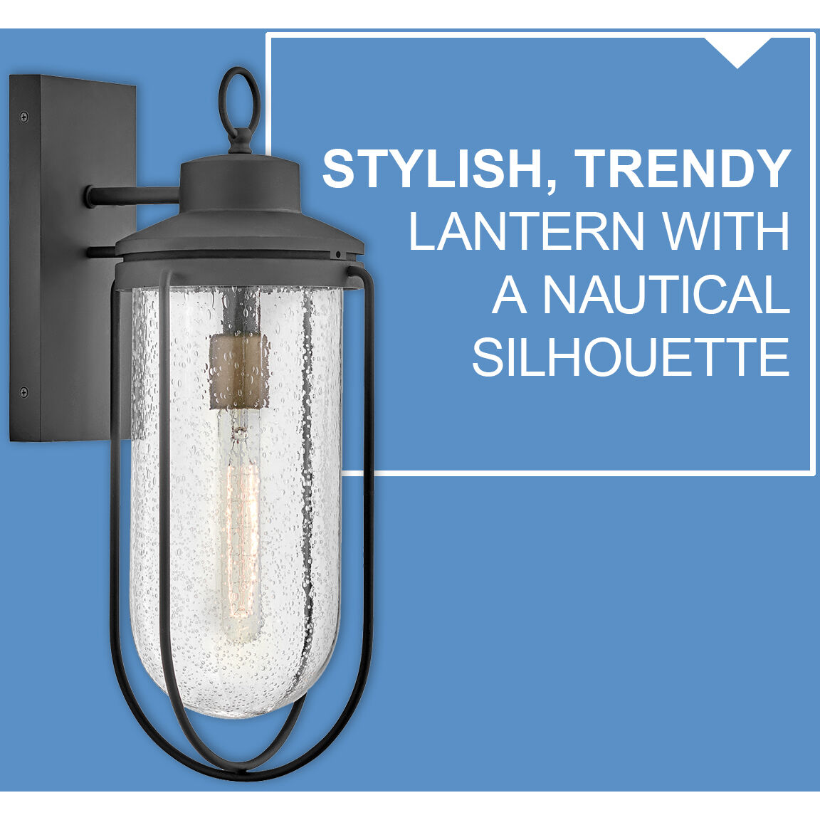 Moby LED 14.5 inch Museum Black Outdoor Wall Mount