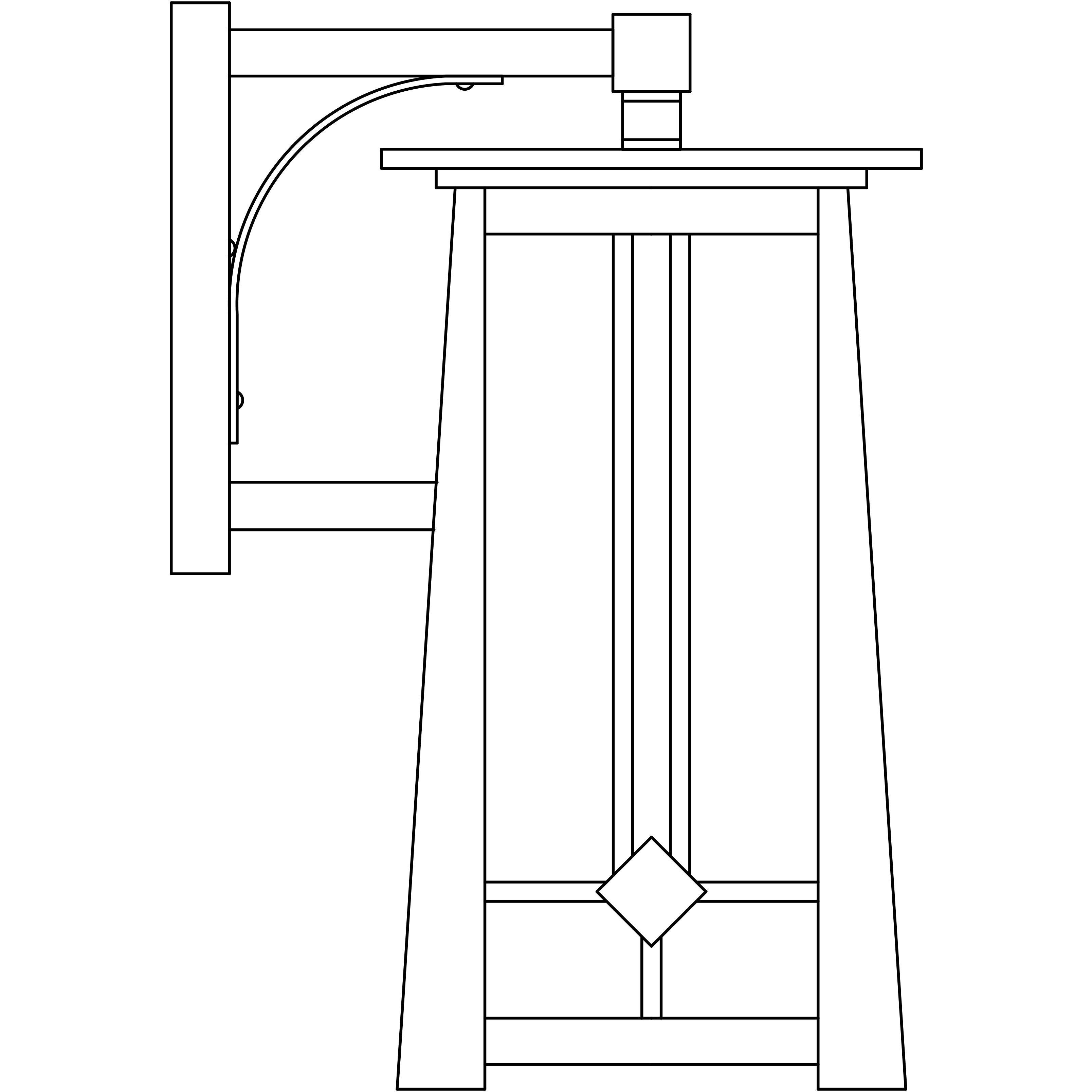Aberdeen 1 Light 17 inch Mission Brown Outdoor Wall Mount in White Opalescent