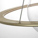Barbara Barry Cosmos LED 27.5 inch Soft Brass Ring and Orb Chandelier Ceiling Light