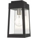 Oslo 1 Light 12 inch Black Outdoor Wall Lantern